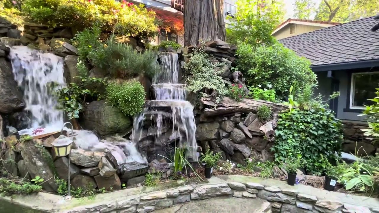 Green Source Landscapes waterfall featured on YouTube